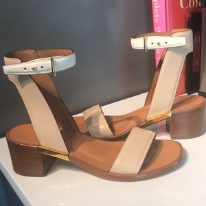 Rosetta Getty sandals in excellent condition! Beige and white strap w/ hardware